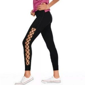 Limited Edition PINK corset side leggings
